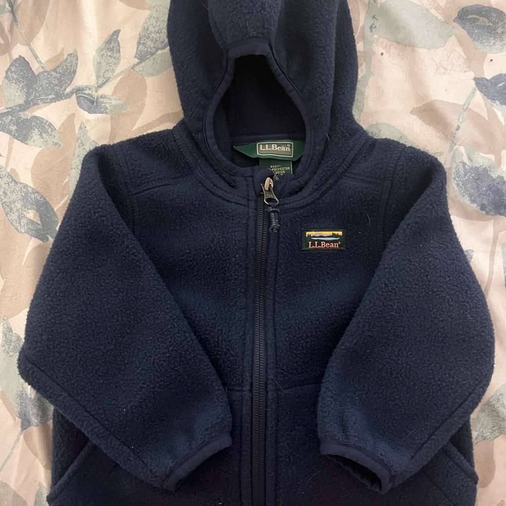 L.L. Bean Kids Dark Blue Fleece Jacket